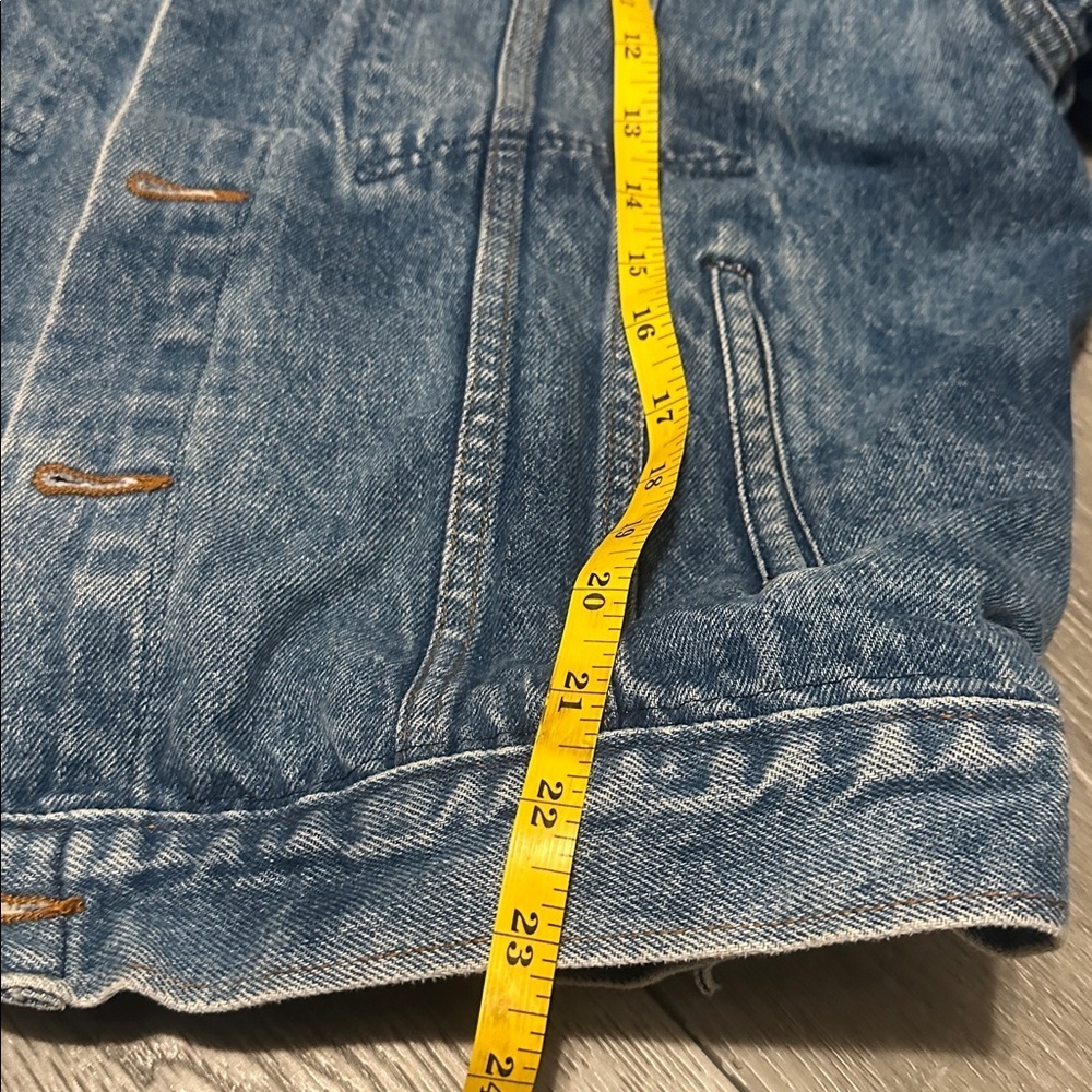 Dickies Women Sherpa lined Blue Denim Jacket size Small - Picture 7 of 10